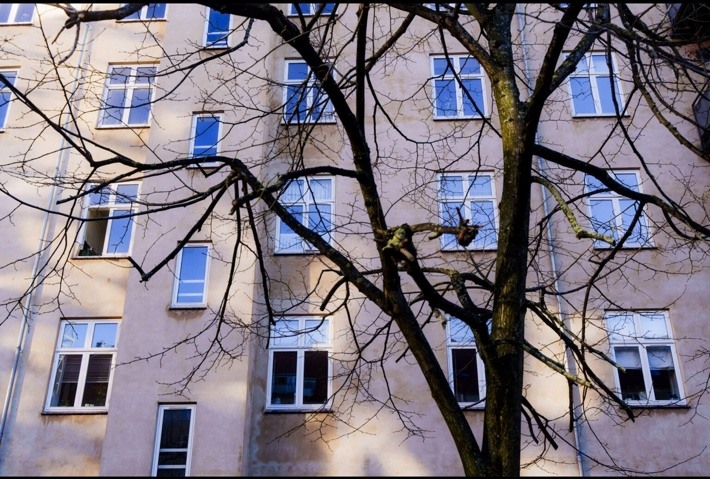 Detalje fra gårdfacaden